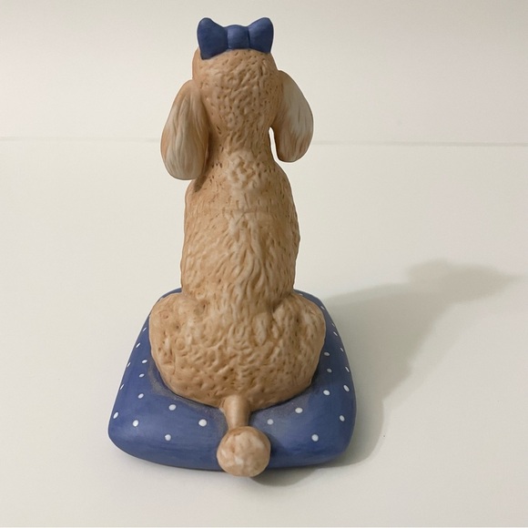 Vintage 1987 Franklin Mint World Of Puppies Poodle Dog Figurine - Picture 3 of 14